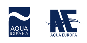 Logo Agua España y Logo Agua Europa