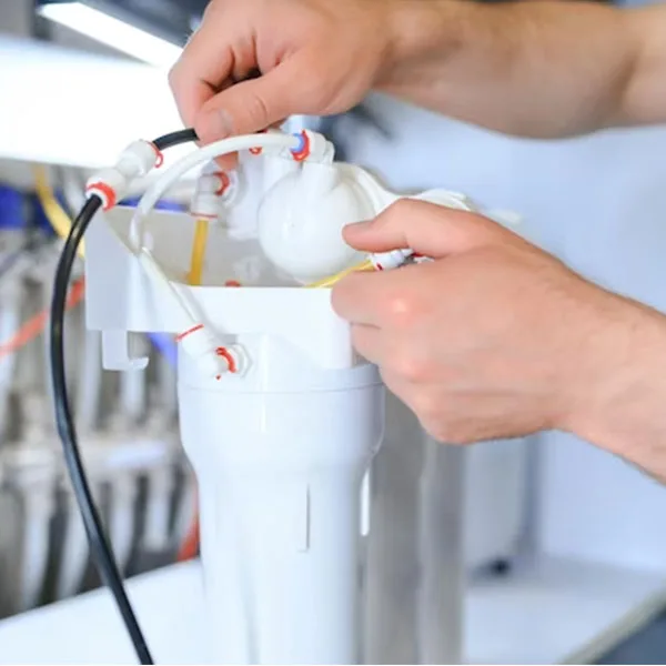 Instalación de equipo filtro de agua